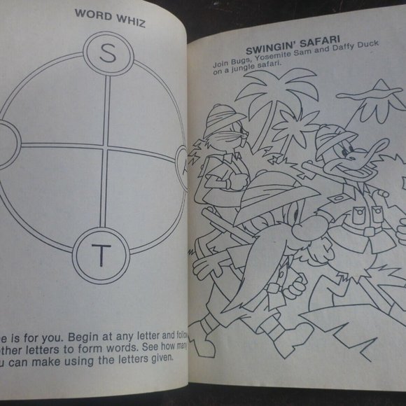 Vintage 1979 Whitman WB Looney Tunes Bugs Bunny & Friends Fun Book - Picture 8 of 8